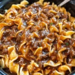 Meatballs and Potatoes in Slow Cooker