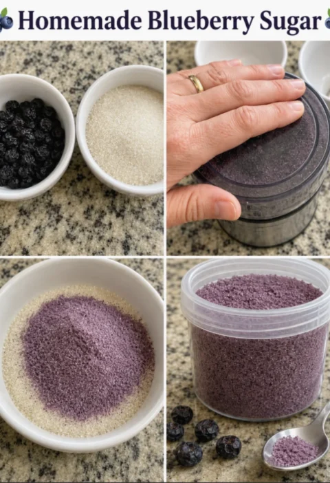 Blueberry Sugar recipe homemade