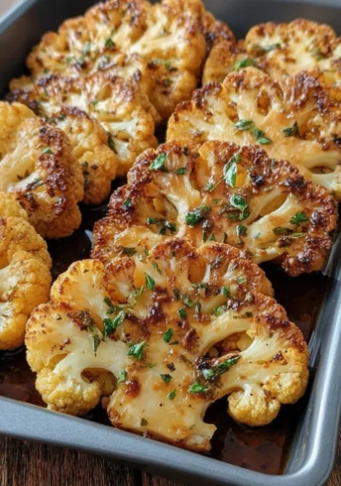 cheesy cauliflower steaks