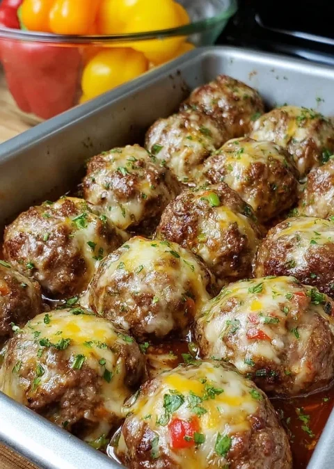 Cheesy Meatballs