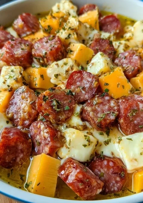 Cheesy Sausage and Potato Bake