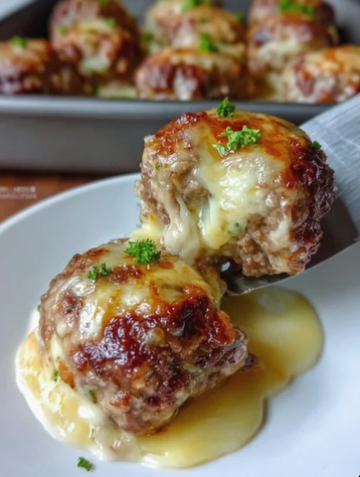 Cheesy Stuffed Meatloaf Bites