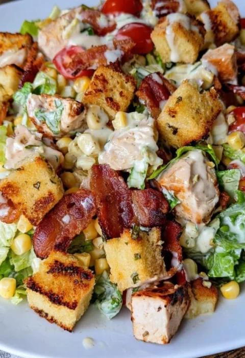 Chicken Bacon Ranch Salad
