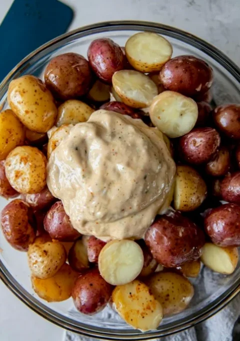 coated potatoes