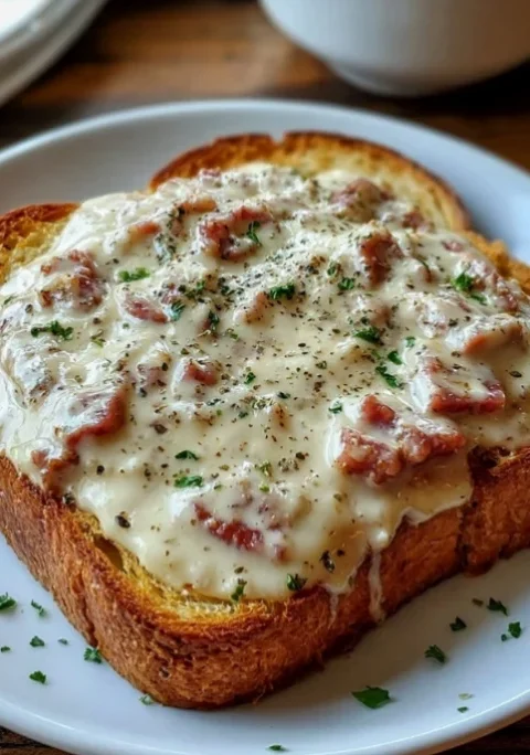 Creamed Chipped Beef on Toast