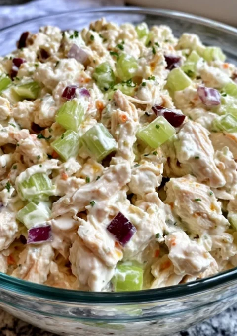 Creamy Cottage Cheese Chicken Salad