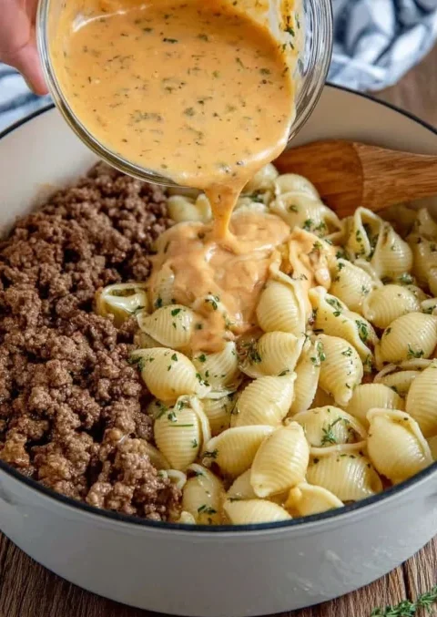 Creamy One-Pot Pasta with Beef