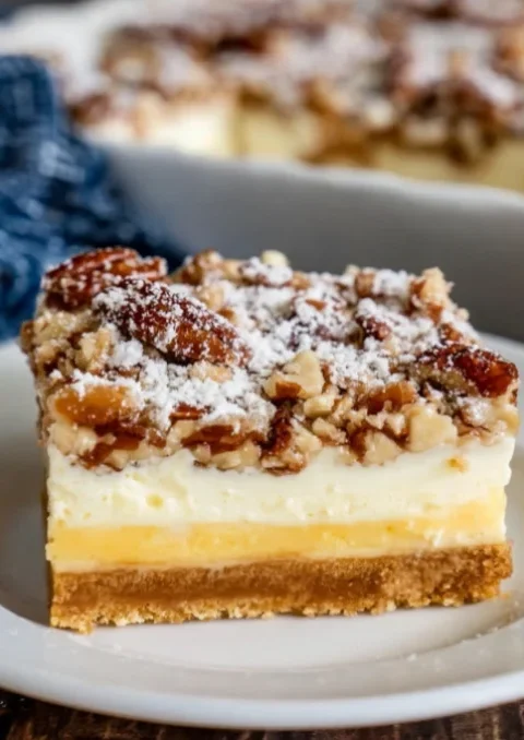 Creamy Pecan Dessert Bars