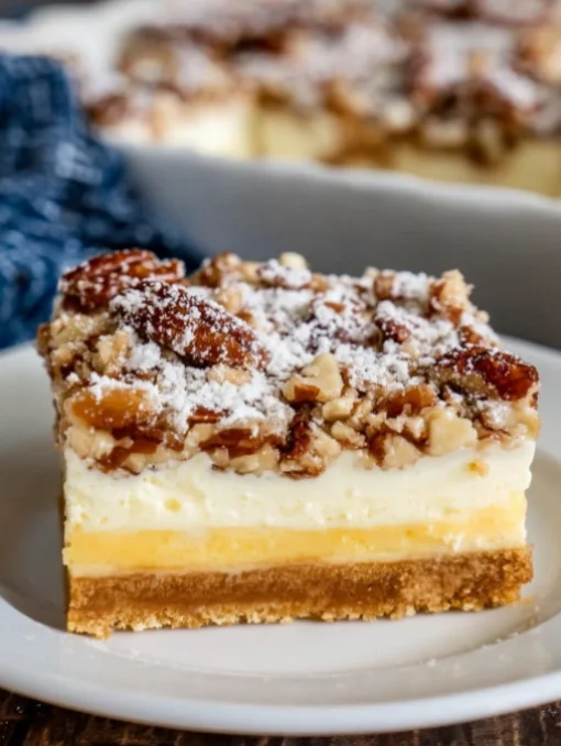 Creamy Pecan Dessert Bars