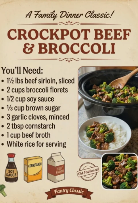 Crockpot Beef & Broccoli