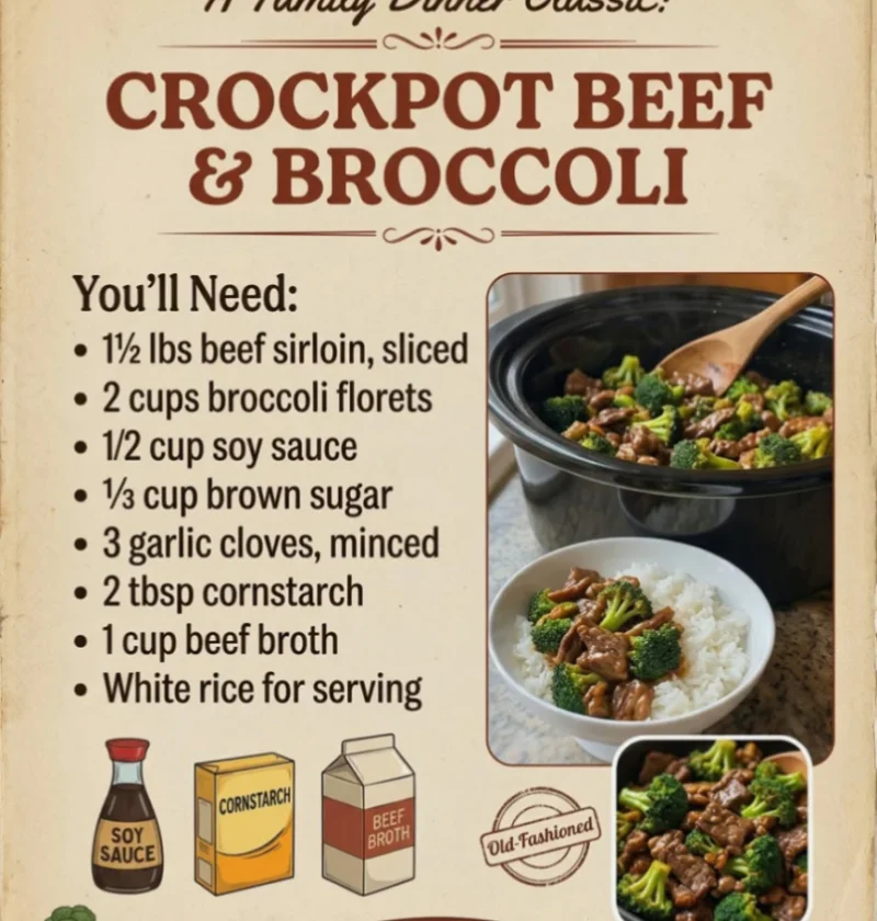 Crockpot Beef & Broccoli