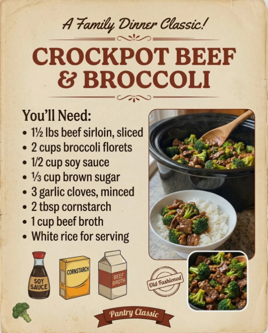 Crockpot Beef & Broccoli