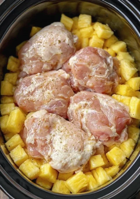 Crockpot Chicken with Pineapple
