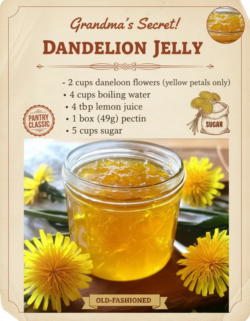 Fresh Dandelion Jelly