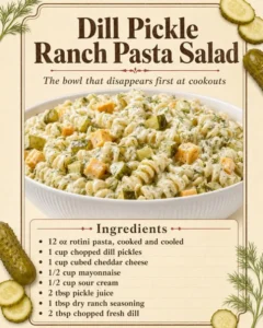 DILL PICKLE RANCH PASTA SALAD