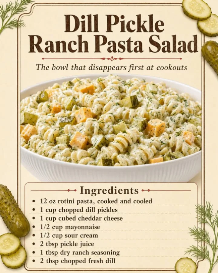 Dill Pickle Ranch Pasta Salad