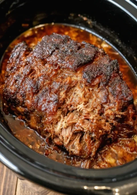 easy slow cooker pork butt recipe