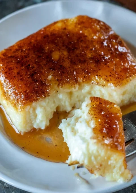 Flan or custard dessert