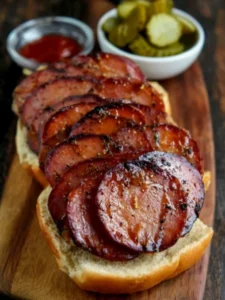 Fried Bologna Sandwich Lunch