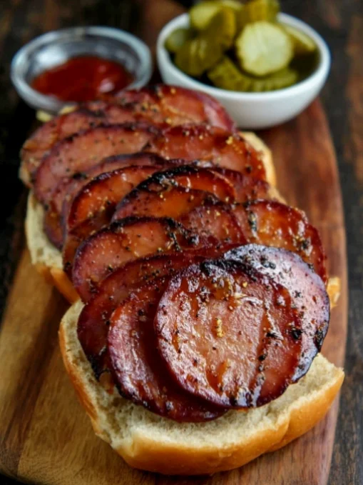 Fried Bologna Sandwich