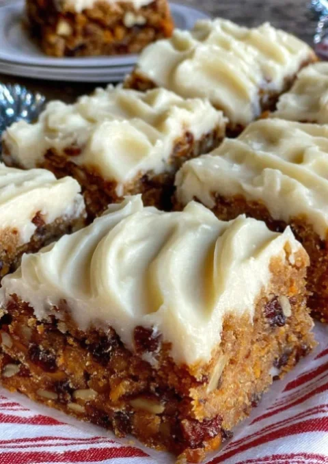 Frosted Oatmeal Cookie Bars