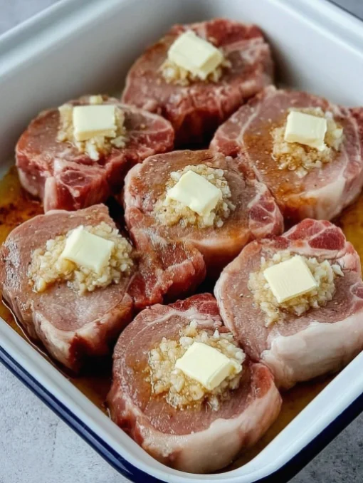 Garlic Butter Baked Pork Chops Recipe