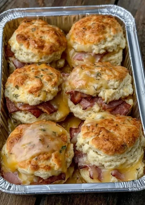 Ham and Cheese Biscuits