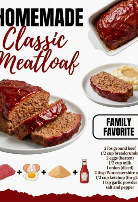 homemade classic meatloaf