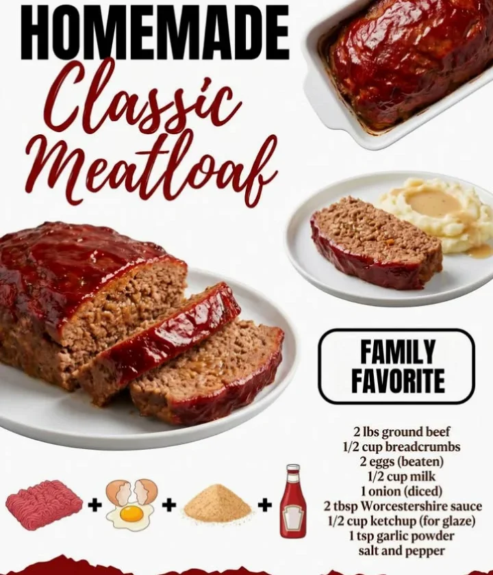 homemade classic meatloaf