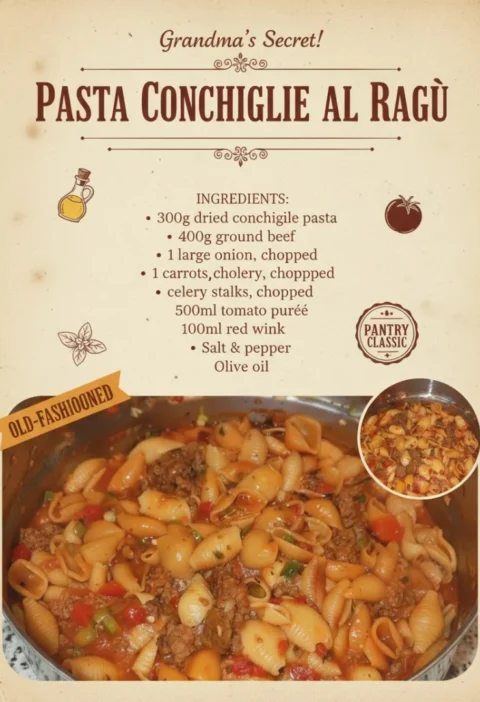 homemade Mexican pasta shells with ground beef