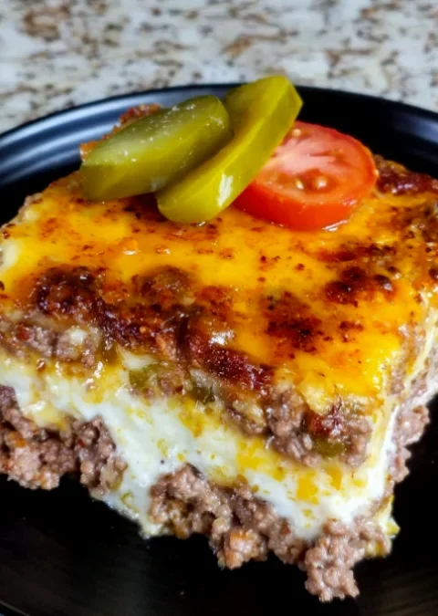 Impossible Cheeseburger Pie