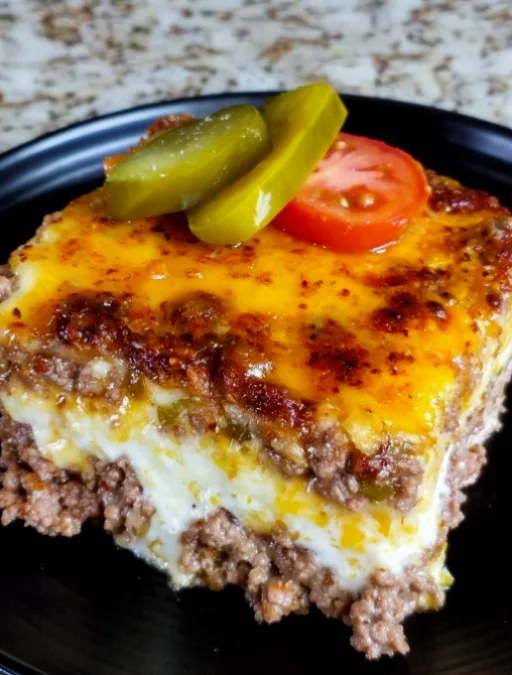 Impossible Cheeseburger Pie