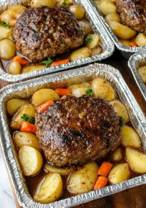 Meatloaf and Vegetables Packets