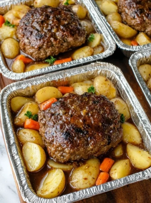 Meatloaf and Vegetables Packets