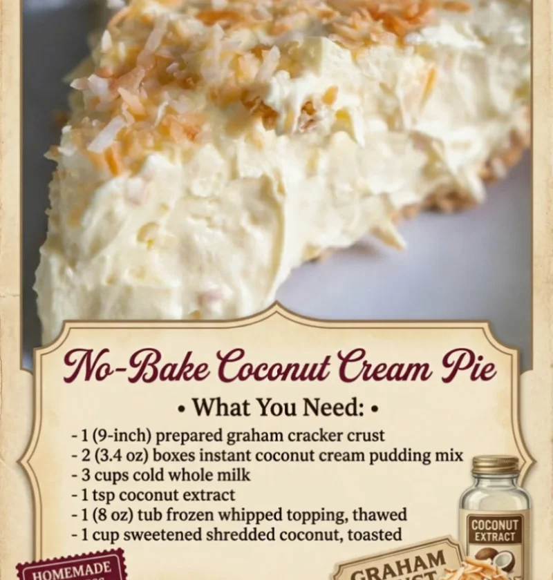 No-Bake Coconut Cream Pie