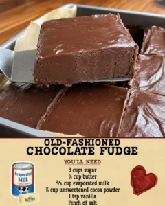 OLD-FASHIONED CHOCOLATE FUDGE