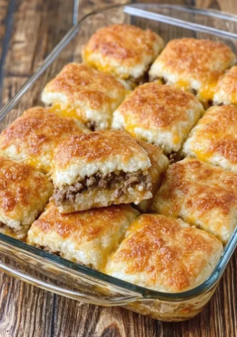 Oven-Baked 4-Ingredient Beef Crescent Squares
