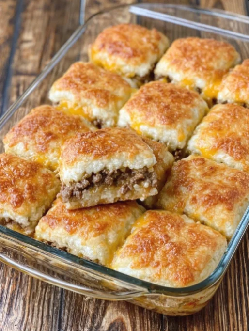 Oven-Baked 4-Ingredient Beef Crescent Squares