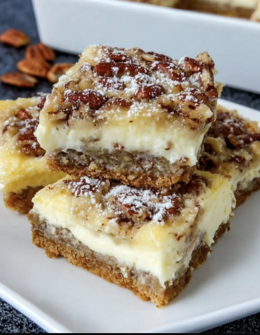 Pecan Cheesecake Bars