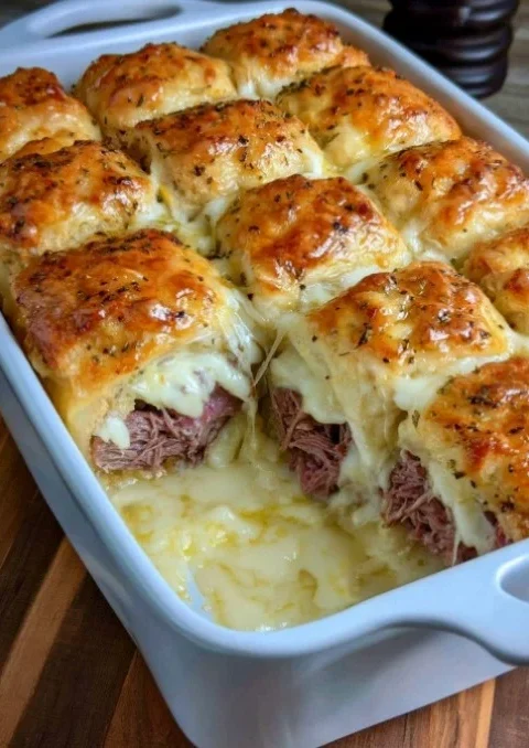 Reuben Crescent Bake with Cream Cheese