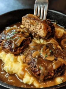 Salisbury Steak with Garlic Mashed Potatoes