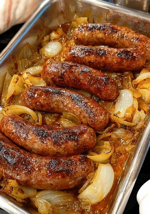 Sausage and onions
