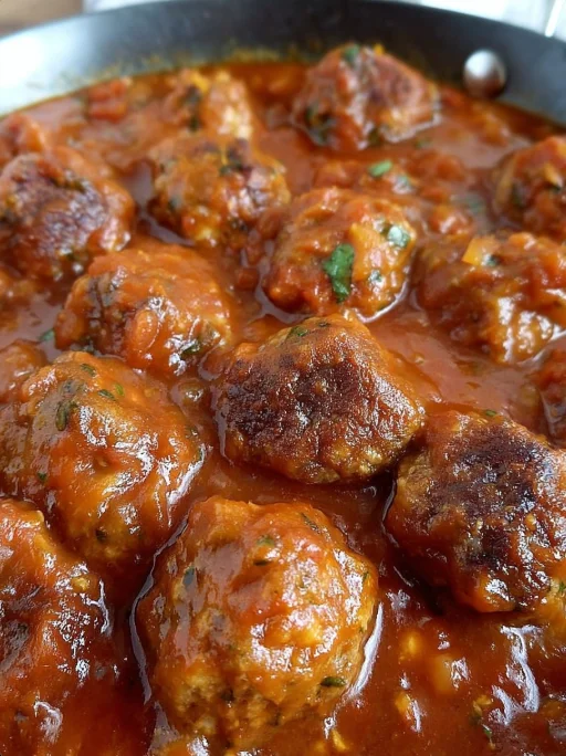 Sicilian Meatballs in Sauce