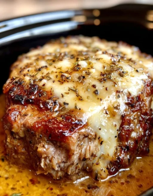Slow Cooker 4-Ingredient Honey Mustard Pork Roast