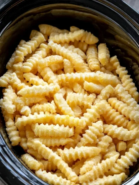 Slow Cooker Cheesy Picnic Potatoes