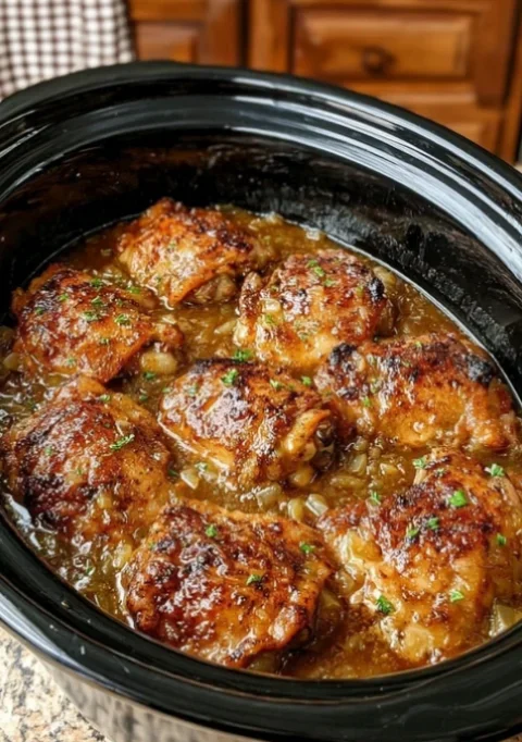 Slow Cooker Chicken with Gravy