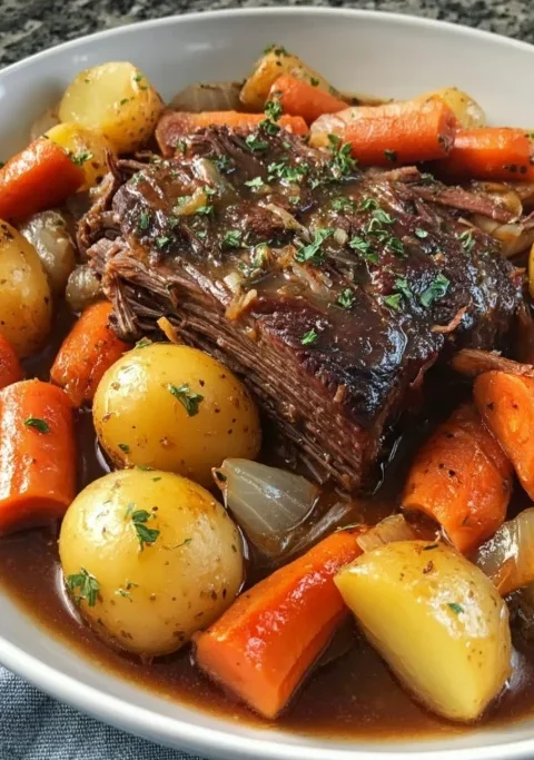 Slow Cooker Chuck Roast with Vegetables