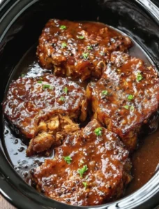Slow Cooker Honey Garlic Pork Chops