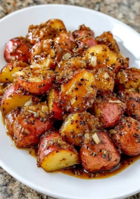 Slow Cooker Onion Butter Potatoes