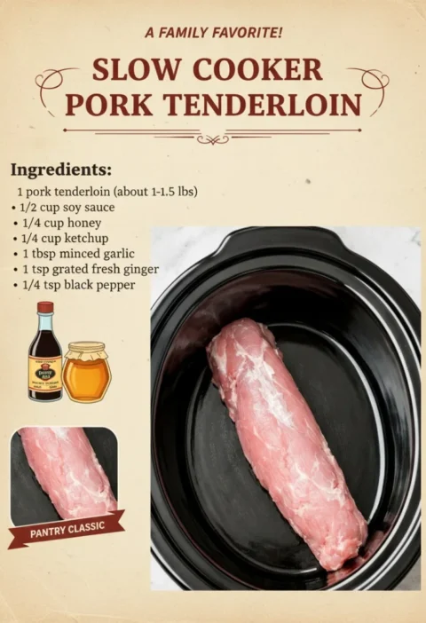 Slow Cooker Pork Tenderloin